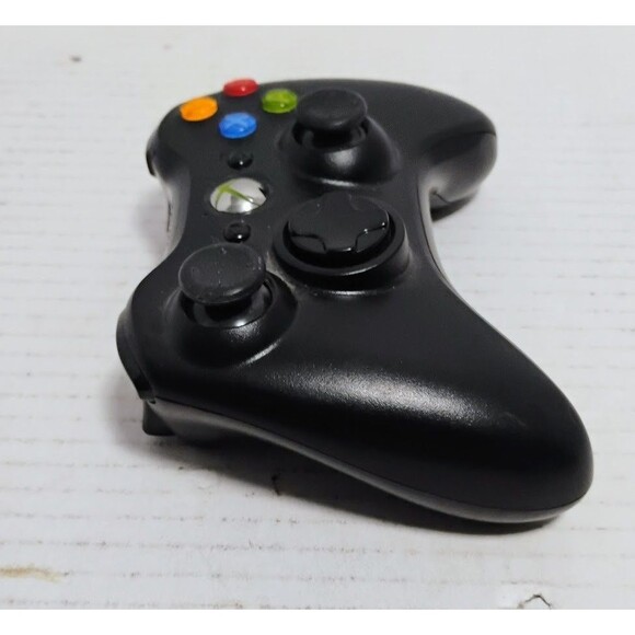 MICROSOFT XBOX 360 OEM WIRELESS CONTOLLER BLACK TESTED WORKING - Picture 5 of 6
